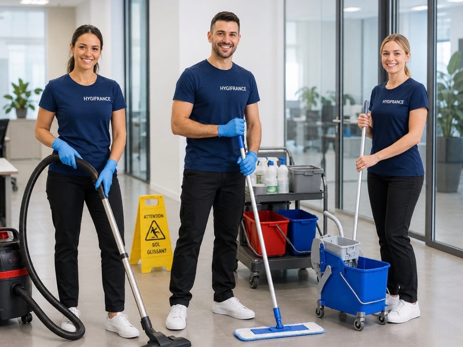L'équipe HYGIFRANCE en contrat d'entretien régulier