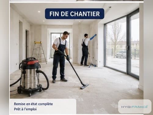 Nettoyage de fin de chantier à Lille