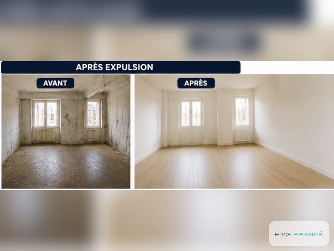 Nettoyage après expulsion à Lille