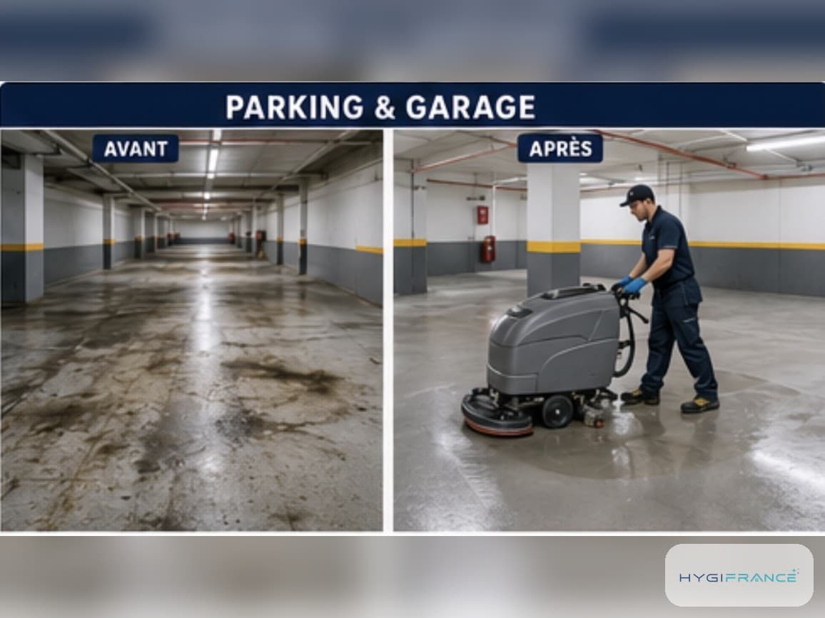 Nettoyage de parkings et garages à Lille