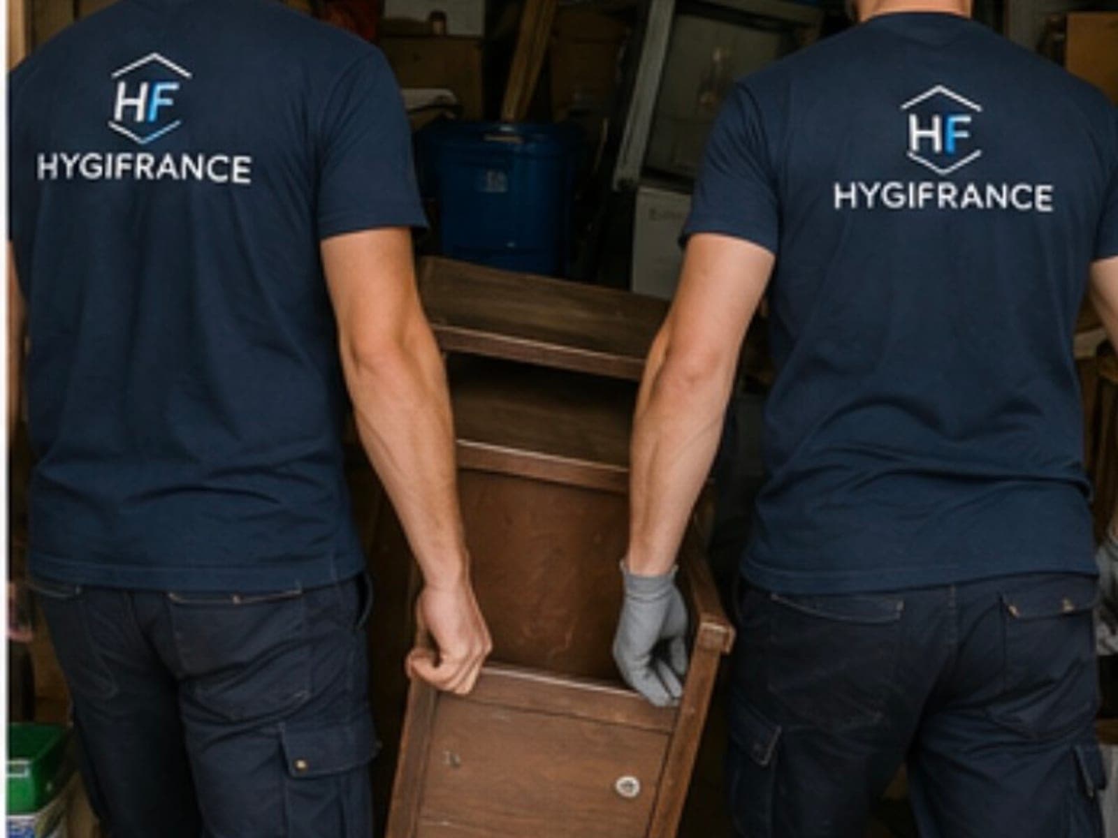 Cave ou garage encombré à débarrasser