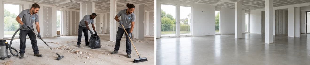 Nettoyage de fin des travaux à Lille