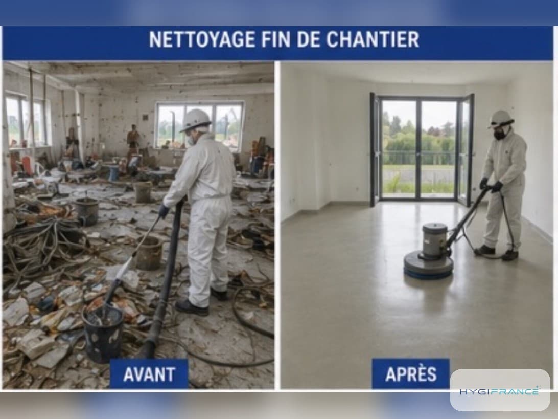 Nettoyage de fin de chantier à Lille