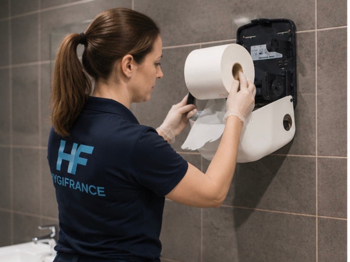 Entretien des sanitaires de bureaux par HYGIFRANCE